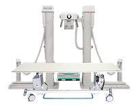 Digital radiography systems with a mobile table